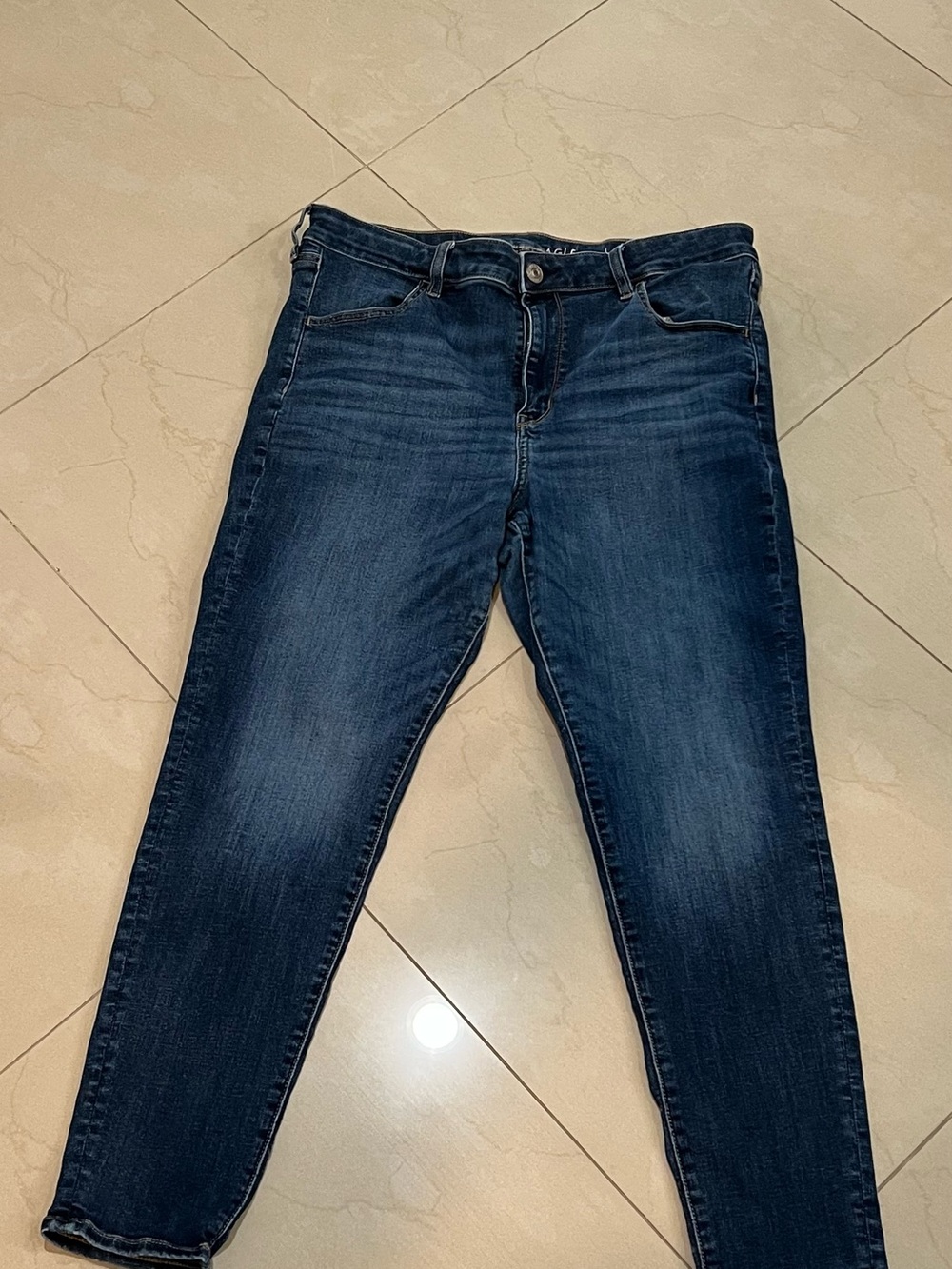 American Eagle Outfitters High-Rise Dark Blue Women's Jeans